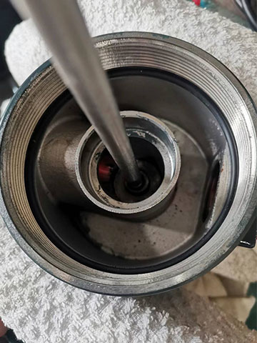 5HPS200高壓氣體過(guò)濾器上端蓋內(nèi)部